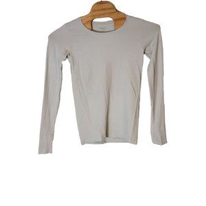 Athleta Long‎ Sleeve Workout Shirt Size Large Light Blue